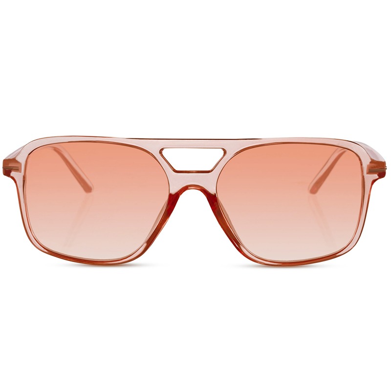 🍃Sustainable millionaire sunglasses - Créteil | Pink transparent frame & pink lenses