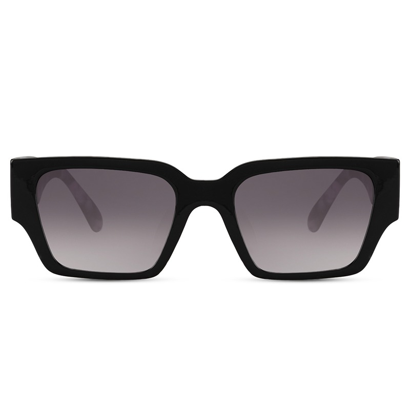 Fréjus Sunglasses - Black frame, mosaik temples & black fade lenses